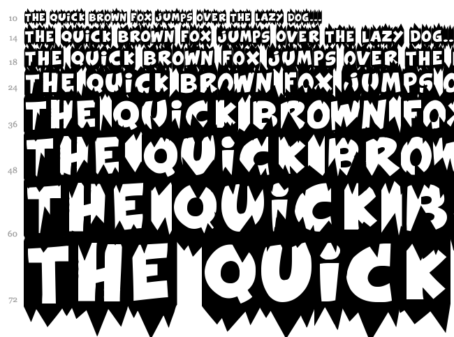 Extra Sales font waterfall